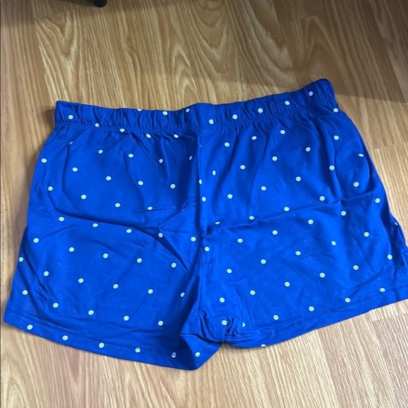 Blue Polka Dot Women's Shorts - Picture 3 of 3